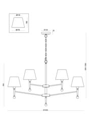 Подвесной светильник Freya Rosemary (Розмари) FR5190PL-12BS1, IP20,латунь
