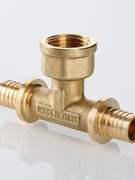Тройник VALTEC аксиальный, 16х1/2"Вх16, латунь, VTm.432.BG.160416 — миниатюра 6