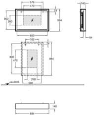 ������� GEBERIT Citterio (884�584�140) � ����������, ������������� ������, ������ ��� 500.572.JJ.1