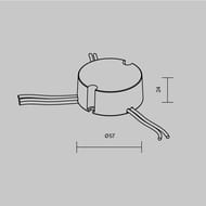 Источник тока Maytoni Lighting control 721025 DALI NFC DT8 10W 100-500mA +PUSH DIM, белый