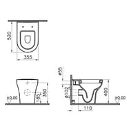 ������ ��������� Vitra Zentrum 355�520�350 ��� �������,�������������  ����.,�����. ���.5788B003-0075