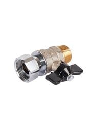 Кран шаровый STOUT 3/4"НН с накидной гайкой, бабочка SVB-1009-000020