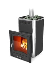Печь банная ТМФ (TMF) КАЛИНА II Carbon БСЭ антрацит НВ ПРА, большой светопрозрачный экран