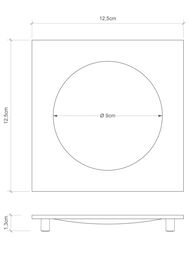 Мыльница Decor Walther DW 351 цвет: черный матовый 0837260