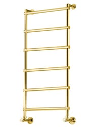 Полотенцесушитель водяной Margaroli Sole 442-5 (900х535) золото, 4424705GON