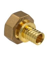 Соединитель VALTEC аксиальный, 16х3/4"В, с накидной гайкой, евроконус, латунь, VTm.422.GE.001605 — миниатюра 1