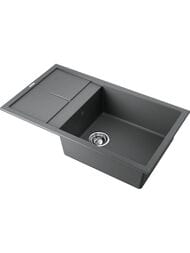 Мойка Omoikiri SUMI 86-PL (860х500х230) врезная, тетогранит, платина 4993651