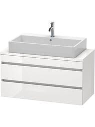 Тумба под раковину Duravit DuraStyle (1000х512х478) 2 ящика, белый глянец DS530902222