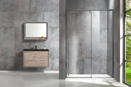 Душевая дверь Vincea Lugano 1200х1950 стекло прозрачное/профиль сталь вороненая, VDS-1L120CLGM-1 — миниатюра 2