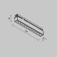 ������� �������� ���������� Maytoni Points (������) O-TR02-2-S-12WB4K, Exility IP 4000� 12�� 36� ������, ������
