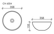 �������� ��������� Ceramicanova Element 358�358�155 �������, ��� ��������, ������ ������� CN6004