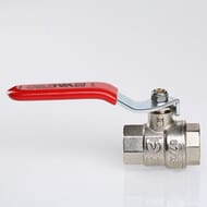 Кран шаровый 3/4"ВВ VALTEC BASE красная ручкa VT.214.N.05