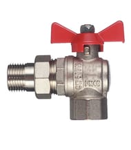 Кран угловой с американкой 1"ВН VALTEC BASE красная бабочка VT.228.N.06 — изображение 2