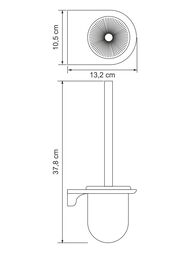 Ерш для унитаза WasserKRAFT Kammel подвесной K-8327