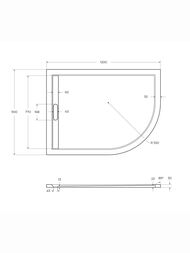 ������� ������ CEZARES (1200�900�30) ������������� ������, �����������. TRAY-AS-RH-120/90-550-30-W-L