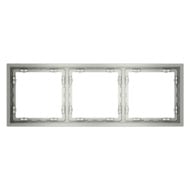 Рамка на 3 поста Voltum S70 VLS100305, серебро
