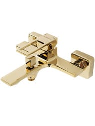 Смеситель для ванны/душа BelBagno LUCE LUC-VAS-ORO настенный, однозахватный, золото