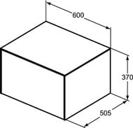 ����� ��� �������� Ideal Standard CONCA (600x505x370) 1 ����, ������ ����, �� ����������� T4311Y5