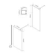 ������� ����������� Vincea Walk in 1100x2000 VSW-1H110CG   x���