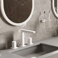 Смеситель WasserKRAFT Saale 9535 для раковины, двухзахватный, белый Soft-touch
