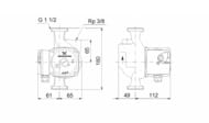 ����� �������������� GRUNDFOS UPS 25-60 A 180, 60 ��, 1�230 �, ��� ���� 96281491