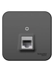 Розетка Systeme Electric BLANCA наружная компьютерная RJ45, кат.5e, антрацит BLNIA045006