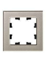 Рамка Systeme Electric ATLASDESIGN NATURE 1 пост, СТЕКЛО ШАМПАНЬ ATN320501