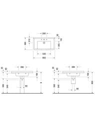 ���������� DURAVIT STARCK 3 850�485�225 ��������� ��� ���������, ������� 0304800000