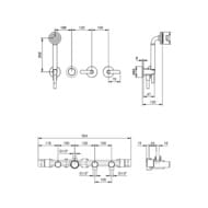 ���������� ����� Fantini Icona Deco 4400R117A ������������� ��������� ��� �����/���� �� 2 ������