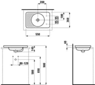 �������� Laufen VAL 817281 (550�360�145) ������������, ��������� ��� ��������� ������, �������� LCC