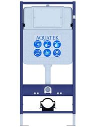 Комплект Инсталляция+Унитаз с сиденьем микролифт+Кнопка Aquatek SET AQUATEK ПОЛАРИС-032 4в1