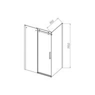 Душевой уголок Vincea Como-N 1500x2000x900 VSR-4CN9015CL прямоугольная xром — миниатюра 6