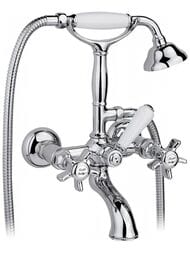 Смеситель Nicolazzi Dames Anglaises для ванны настенный, с душем, хром 1401CR18