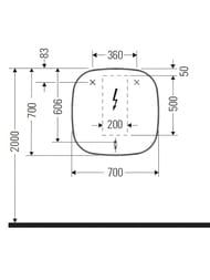 ������� Duravit Zencha 700x700x50�� � ���������� � ������������ ZE7066000000000