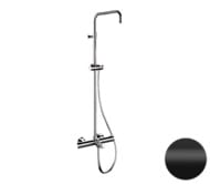 Душевая система термостатическая с изливом Remer Elegance EQ34ASSDNO, черный матовый — миниатюра 1