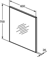Зеркало Ideal Standard MIRROR&LIGHT (600х700) T3355BH — изображение 2