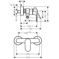��������� ��� ���� Hansgrohe Rebris S 72640000 �������������, ���������, ����