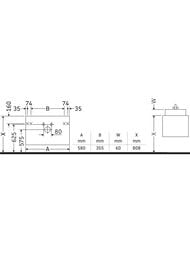 ����� ��� �������� Duravit DuraStyle (580�610�448) ���������, 2�����, ���� ����� ������� DS648001818