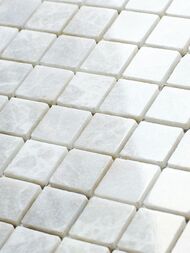 Мозаика мраморная Wild Stone White Polished 20х20 (305х305х4) белая, JMST037 (шт.) — миниатюра 4