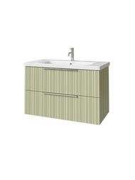 Тумба под раковину Caprigo RAIN 90 (870х446х550) подвесная, 2 ящика, цвет Фисташка 36513-SF024