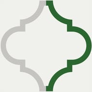 Декор KERAMA MARAZZI Ателье (200х200) серый+зеленый NT\A246\5009 (шт.)
