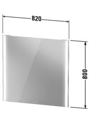 ������� Duravit XViu 820�800 � ����������, ��������� �����������, ������, ������� XV70320B1B1