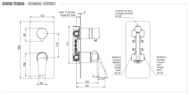 Смеситель для душа Remer Vanity V92, хром