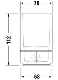������ ��� ������ ����� DURAVIT Karree ���������, ����: ����/������� ������ 0099511000