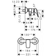 ��������� Hansgrohe Logis 71600000 ��� ����, ���������, �������������, ����