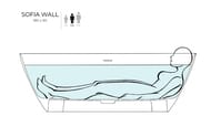 ����� ���������� Salini Sofia Wall S-stone 102523MRF 1800�850�610 ���. ������, RAL 6004 �������