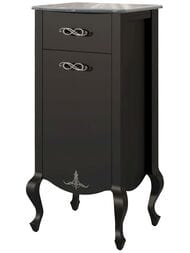 Комод Caprigo Бурже nero lucido 486х1000х421 левый 11065L-020 крышка - стекло