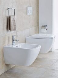 Унитаз подвесной DURAVIT HAPPY D.2 365х540х335 безободковый, крепление 2222090000