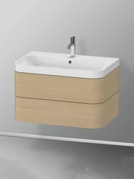 Тумба с раковиной Duravit Happy D.2 Plus 775х468х490 2 ящика, дуб средиземн. HP4347O7171 — изображение 2