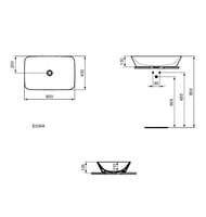 �������� ��������� Ideal Standard Lux CONNECT AIR (600�400�130) ��� ���. ��� ���������,����� E034801